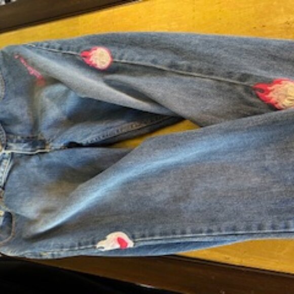 OPENING CEREMONY BRAND Fabulously Embellished NYC DENIM JEANS.  SIZE 28 - Picture 3 of 7